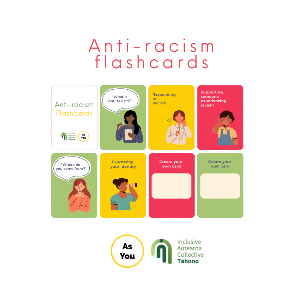 A graphic announcing our new anti-racism flashcards