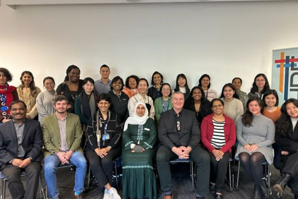 The UoA CAHRE group photo with Anjum and Gareth